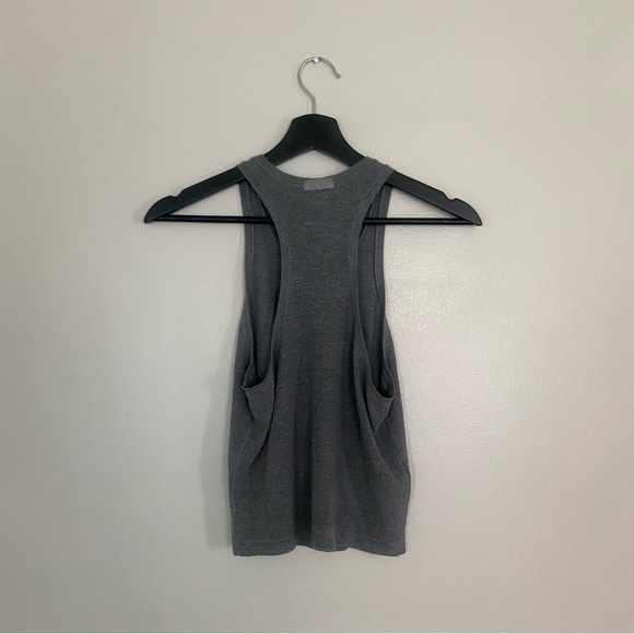 SKIMS Grey Ribbed Racerback Tank Top - Picture 4 of 5